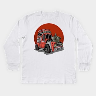 apocalypse car Kids Long Sleeve T-Shirt